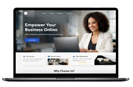 Website desktop preview